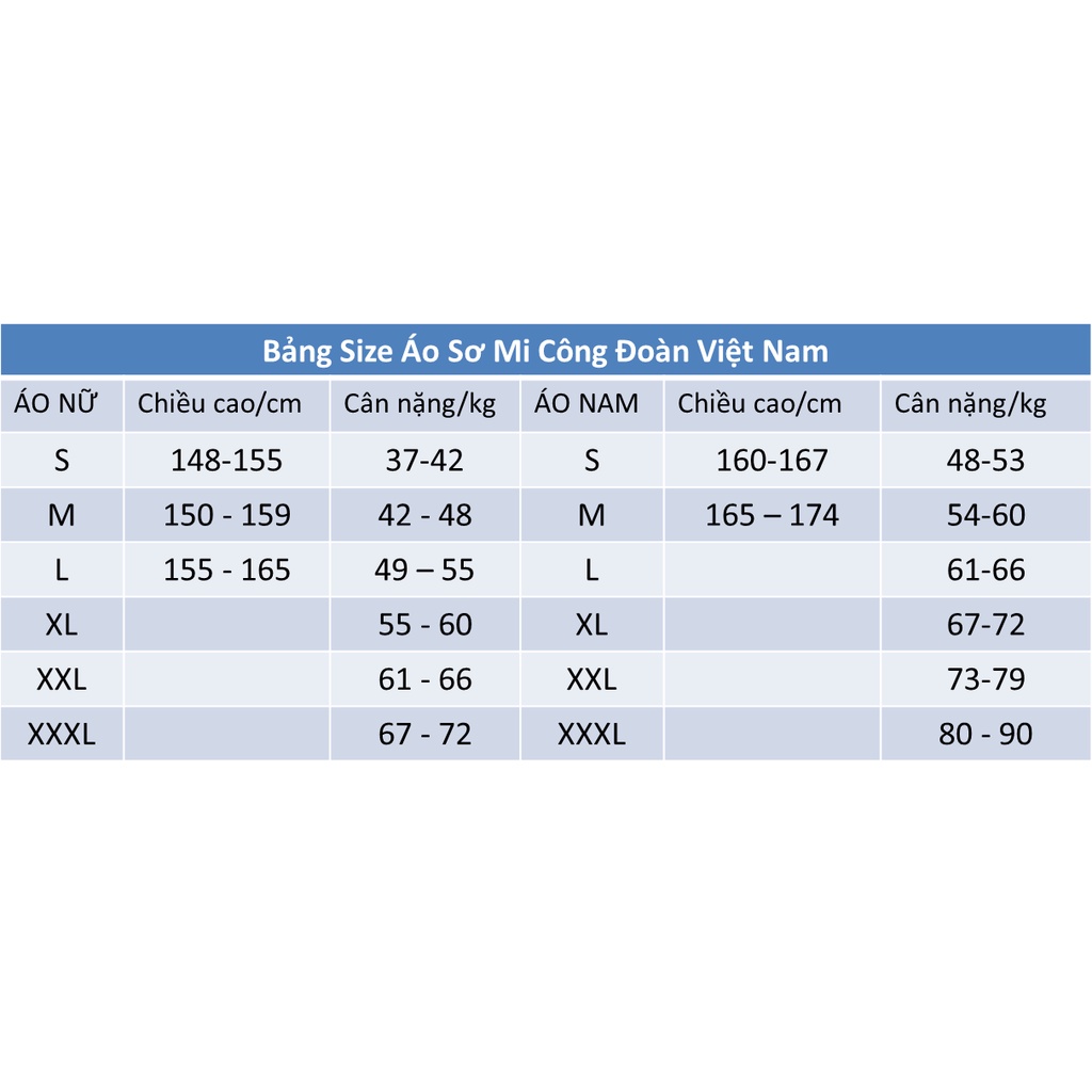 Sơ mi Công đoàn Cao cấp cộc tay
