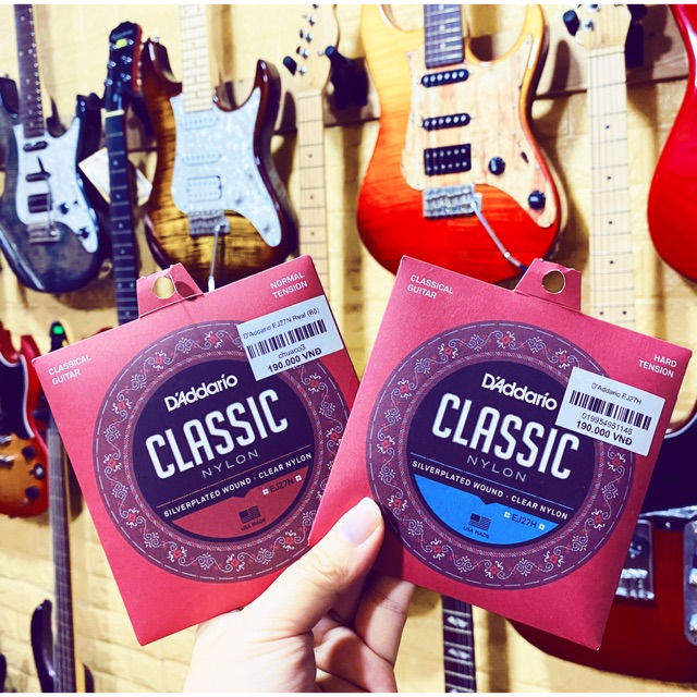 Dây đàn D’addario Classic EJ27N . Dây đàn nylon D’addario