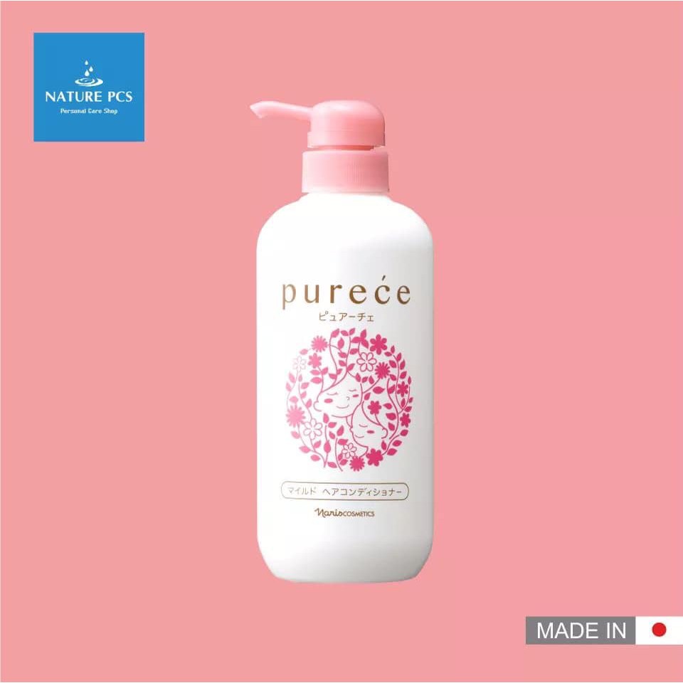 Dầu Xả Naris Thảo Mộc Dịu Nhẹ Cho Mọi Loại Tóc Purece Mild Hair Conditioner Fs 550ml