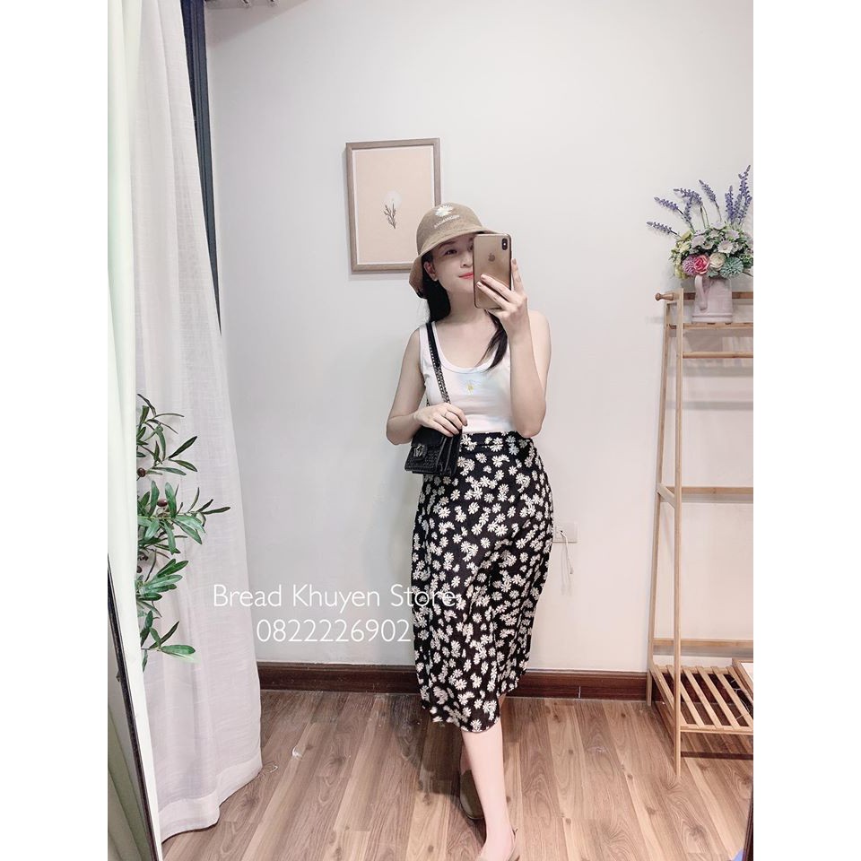 Chân váy hoa nhí midi BK0064