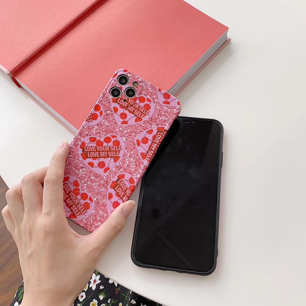 Girly pink love Ốp điện thoại dành cho iPhone11 11Promax 7Plus 7 8 8+ X XR XSmax SE2020 Ốp lưng Ốp Iphone  Ốp mềm mại vỏ điện thoại Ốp | BigBuy360 - bigbuy360.vn