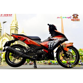 Tem Trùm Exciter 150 Đại Bàng Cam Đen - E-12642