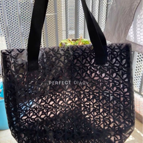 Small Olympic Hall Joint PVC Translucent Fashion Shoulder Bag Daily Travel Slung Women's Jelly Bag