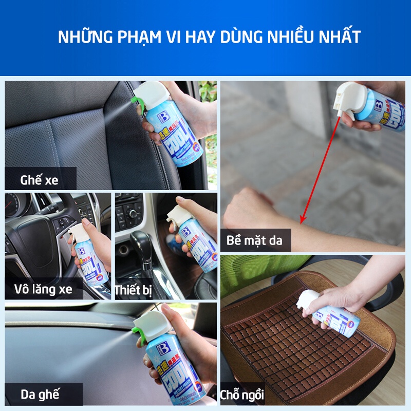 Bình xịt làm lạnh khử mùi tức thời Botny Hando 180ml (Instant Freeze Cool)