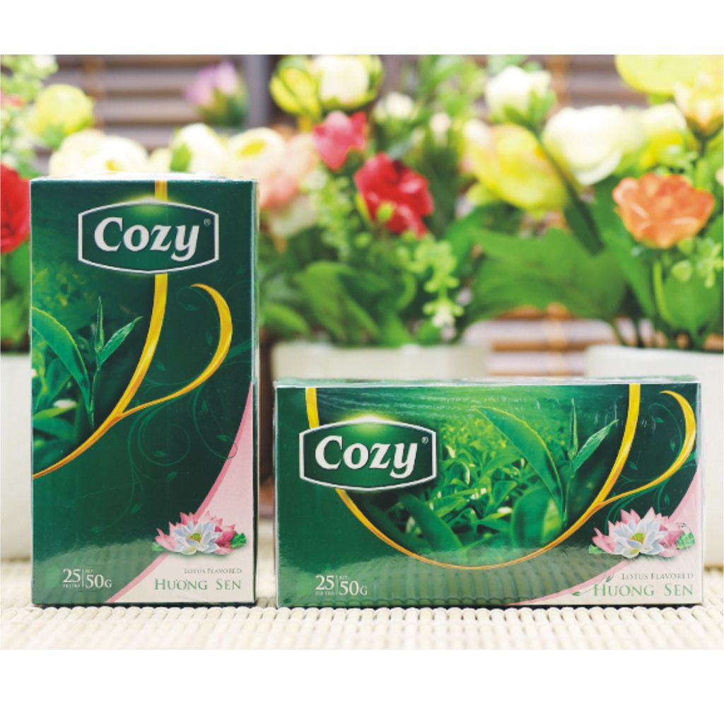 [Chính Hãng] Trà Túi Lọc Cozy 50gr (2g x 25 túi) Đủ hương vị: Đào, Hồng Trà, Lài, Táo, Vải, Olong, Bạc Hà, Trà Xanh,... | BigBuy360 - bigbuy360.vn