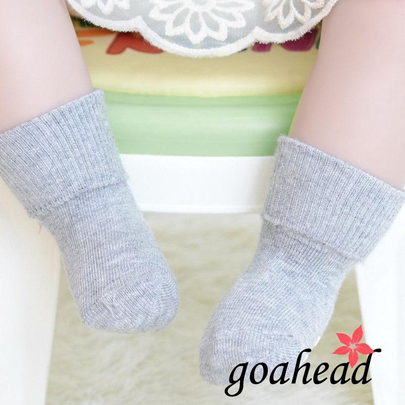 ☞❀❤♕GOAKids Candy Color Warm Cute Cotton Socks Anti Slip Soft Socks Toddler Shoes