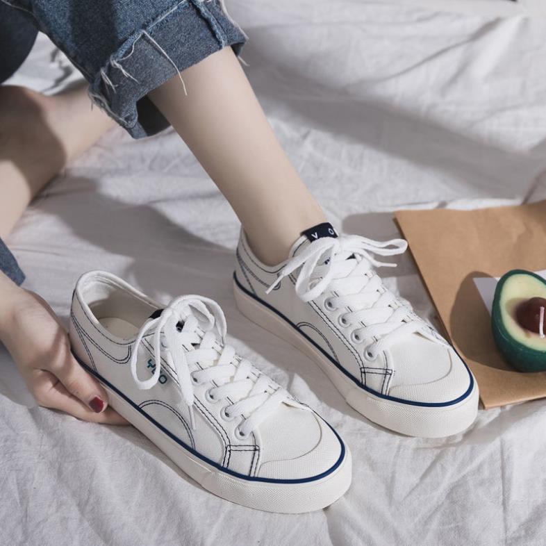 Giày thể thao vải canvas phong cách trẻ trung dễ thương dành cho học sinh :