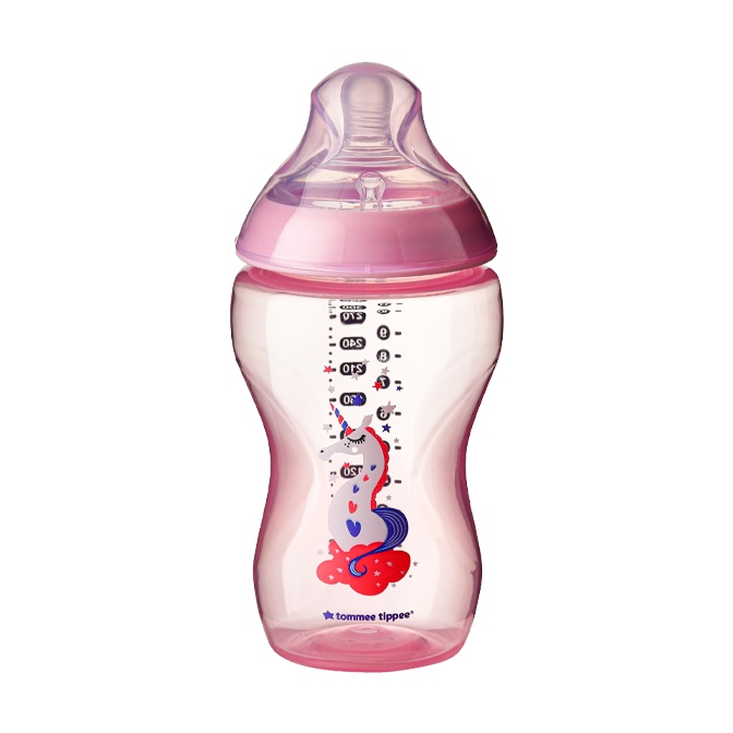 Bình sữa ty siêu mềm tự nhiên Tommee Tippee Closer to Nature PP 340ml-Hồng