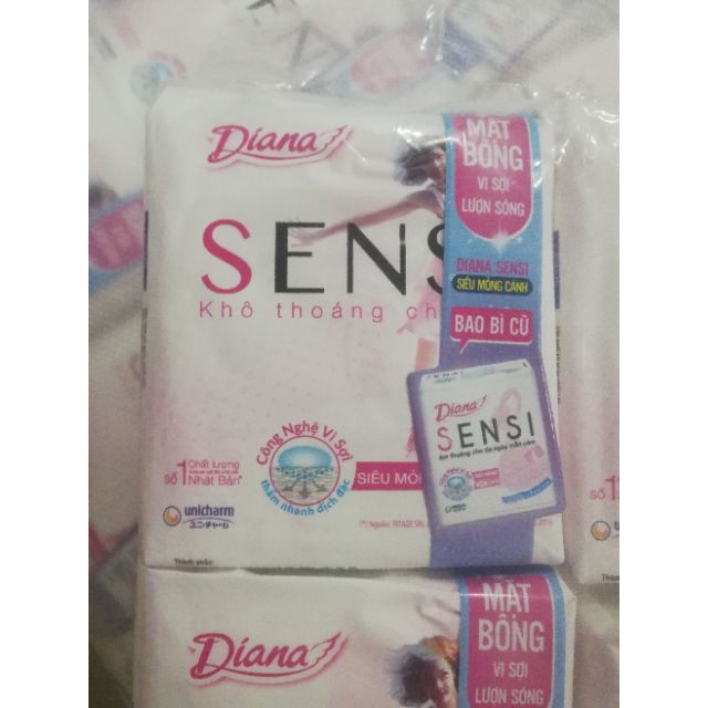 [Mẫu Mới] combo 6 gói sensi diana siêu mỏng cánh