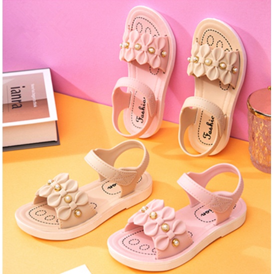 DÉP SANDAL QUAI NGANG ĐÍNH NHIỀU NGỌC DỄ THƯƠNG