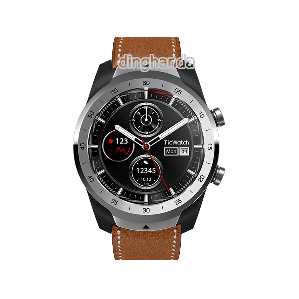 Dây đeo bằng da dành cho đồng hồ thông minh Ticwatch Pro E2 S2 GTX