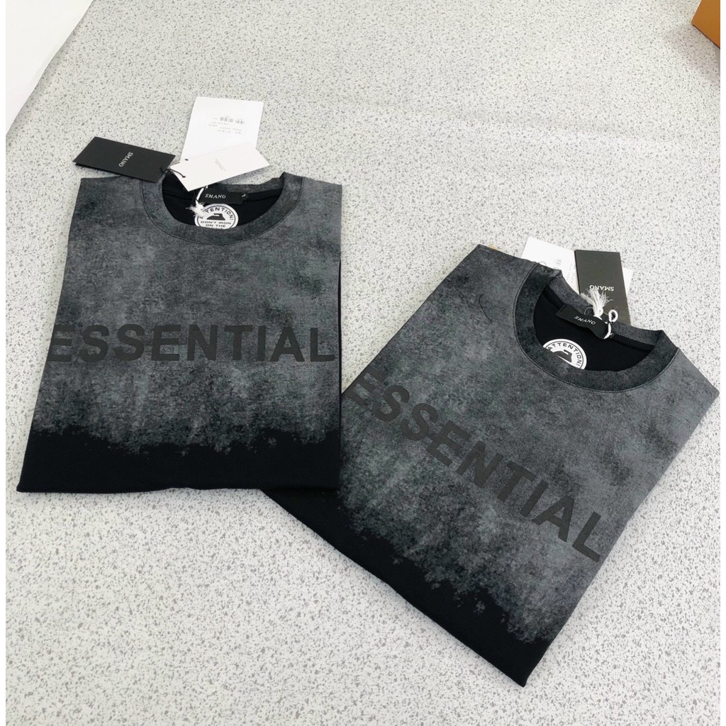 Áo thun cổ tròn ESSENTIALS, áo thun freesize nam nữ unisex, SuzaSport