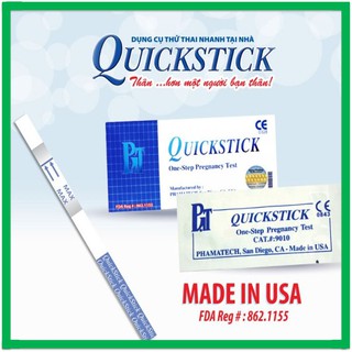 (Chính Hãng) Que Thử Thai, Que Thử Thai Quickstick Nhập Khẩu Chính Hãng (CHE TÊN)