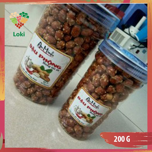 Lạc rang tỏi ớt AN MINH - Hộp 200g