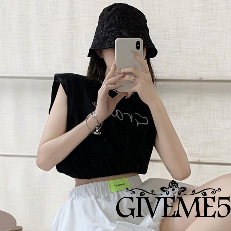 Áo Lửng Sát Nách Đính Đá Thời Trang Dành Cho Nữ