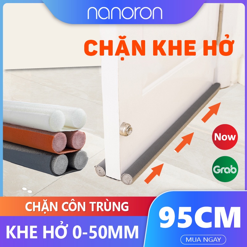 Thanh chắn cửa chống ồn  Nẹp chặn cửa chắn khe hở chống bụi, chống côn trùng, chống thoát hơi gió điều hòa NANORON