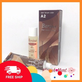 (HCM) Thuốc nhuộm tóc Thái Lan Berina A1 đen, A2 nâu