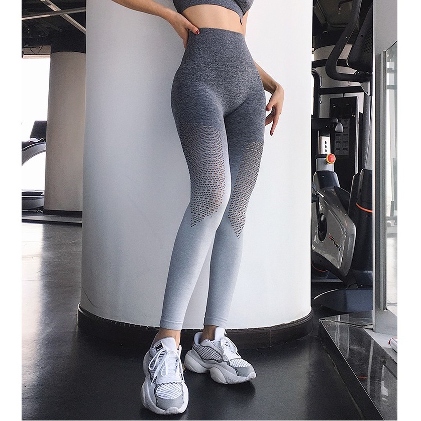 Quần Dài Legging Chun Mông Tập Thể Thao Nữ Omber Sexy Đồ Tập Gym Yoga Giá Rẻ GYMSTORE