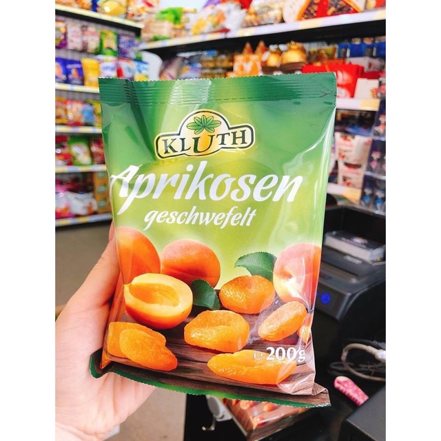 Mơ vàng khô KLUTH Đức 500g