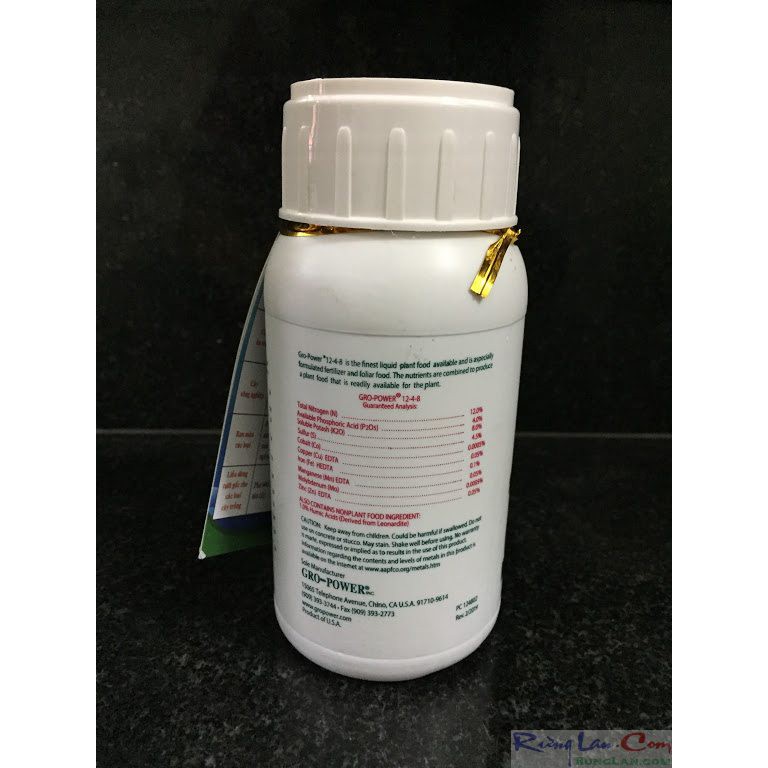 Gro power 12-4-8 phân bón lá NPK nhập khẩu usa.