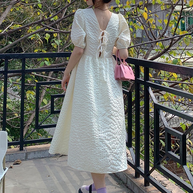 Đầm midi SUXI dáng ôm đơn giản phong cách Hàn Quốc thời trang mùa hè xinh xắn cho nữ