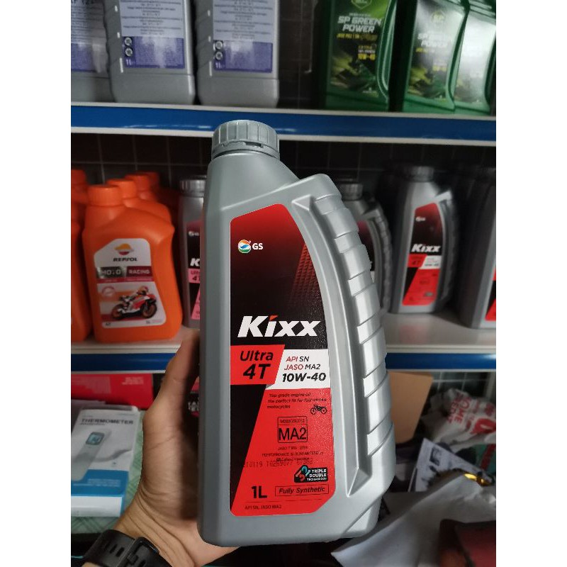 Nhớt KIXX ULTRA 4T 10W40 nhập Hàn Quốc 100% Tổng Hợp