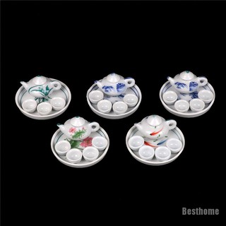 [Besthome] Kid Pretend Play Miniature Dining Ware Porcelain Tea Set Dish Cup Plate TOY