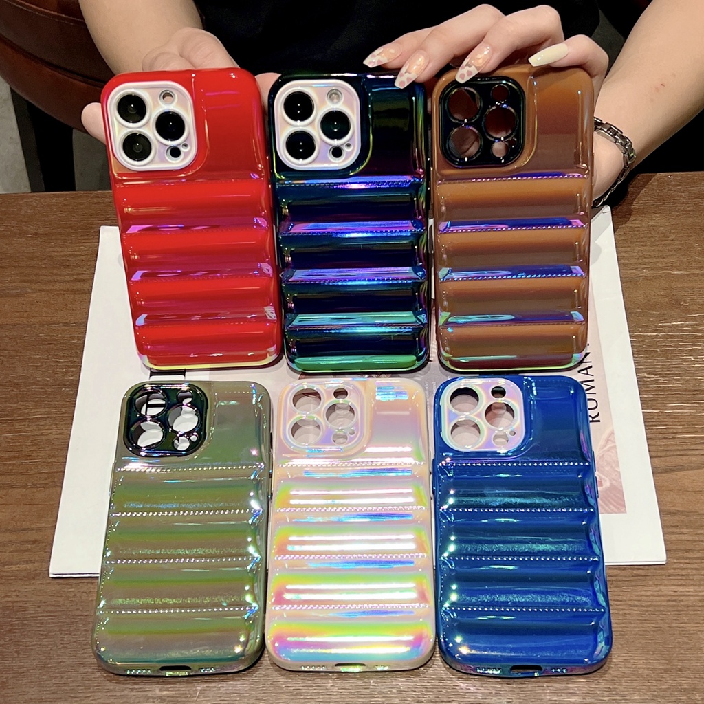Ốp Điện Thoại Silicon Chống Sốc Màu Gradient Cho iPhone 11 Pro MAX 12 13 Pro MAX