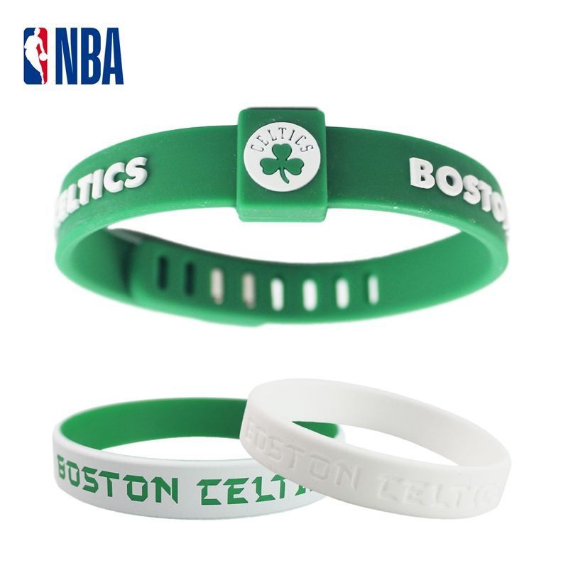 ✌❒ↂNBA Basketball Bracelet Silicone Sports Wristband Lakers James Warriors Nets Celtics Harden Irving