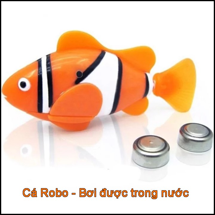 Chú cá Robo Fish bơi lội tung tăng được trong nước - Đồ chơi trẻ em thông minh, Đồ chơi cho bé vui nhộn