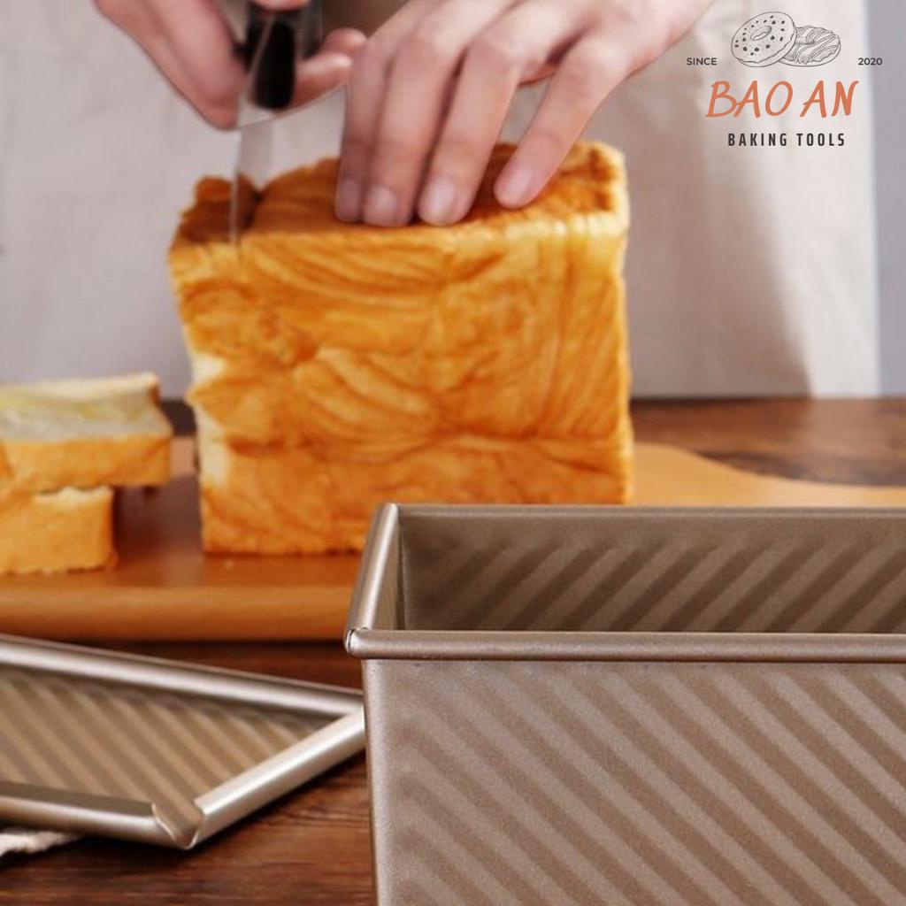 Khuôn bánh mì gối, bánh sandwich 250g - 450g bằng thép carbon chống dính