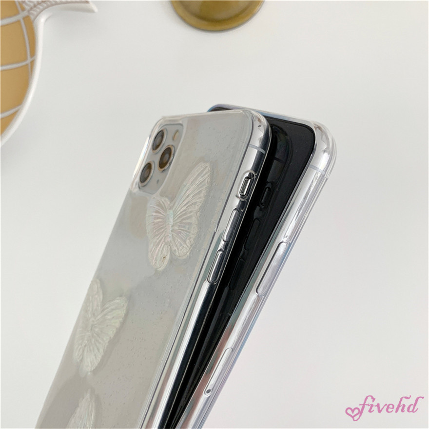 🌈Ready Stock🎁 Ốp điện thoại dẻo trong suốt hình bướm laser sáng tạo cá tính cho Samsung S20 Ultra S20 S10 + Note 20Ultra 10+ 10Pro 9
