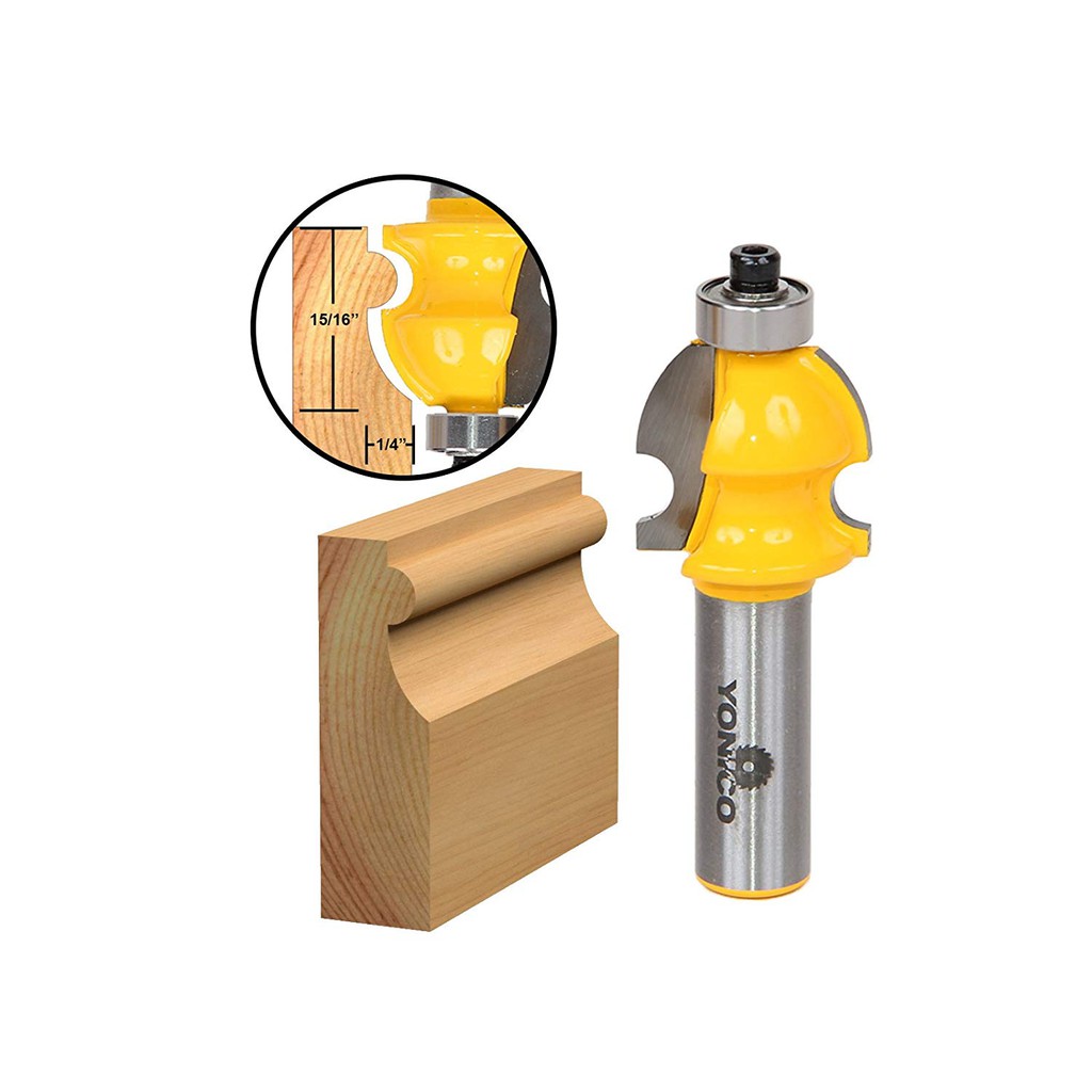 Mũi soi gỗ, mũi phay gỗ đánh chỉ khung tranh K04, cốt 12.7mm