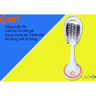 Đèn bàn sạc LED Comet CT173 ( Cam, Lam )