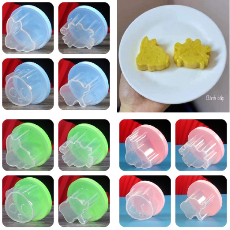 Khuôn hấp trứng, khuôn hấp bánh hình thú, khuôn làm bánh flan cho bé ăn dặm