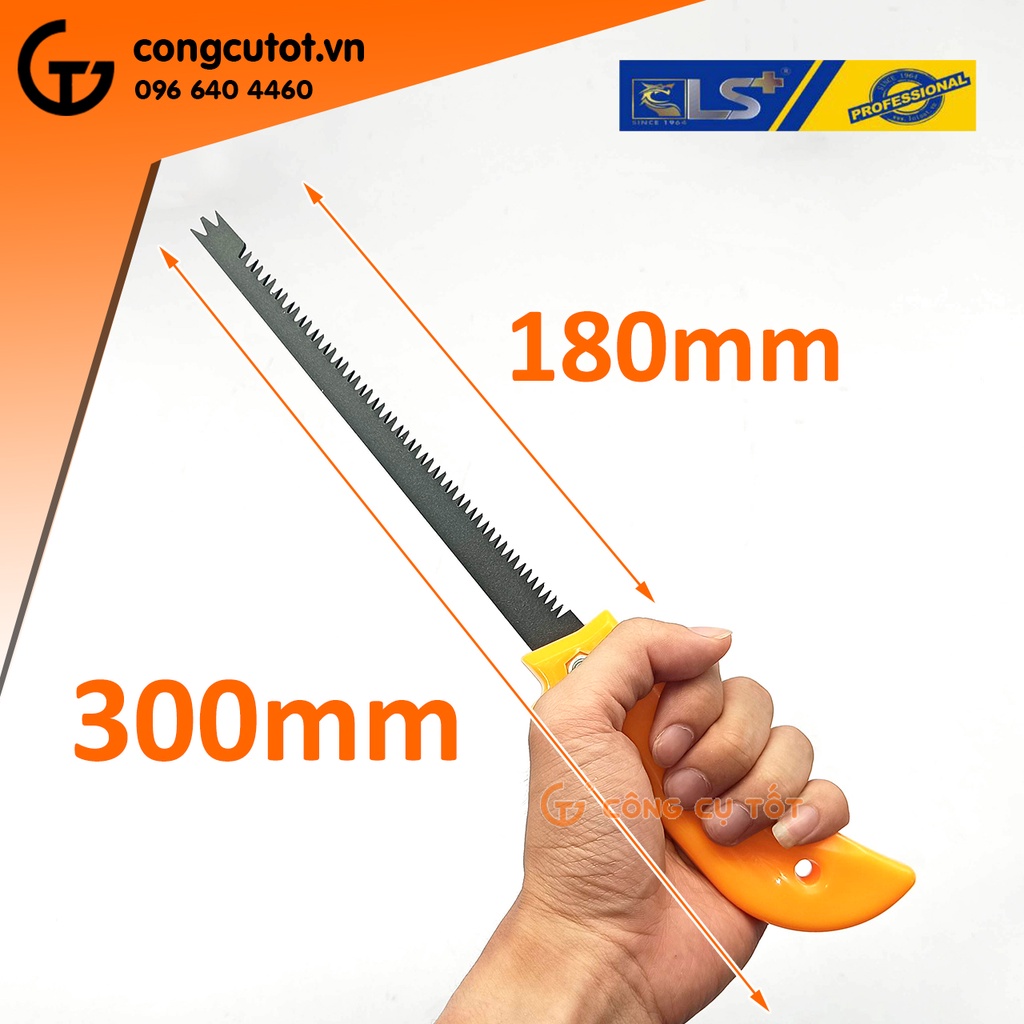 Cưa thạch cao mũi chữ W 180mm LS+