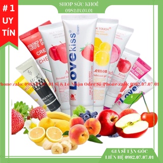 Gel Bôi Trơn Love Kiss, Hot Kiss, Silk Touch Hương Trái Cây 100ml