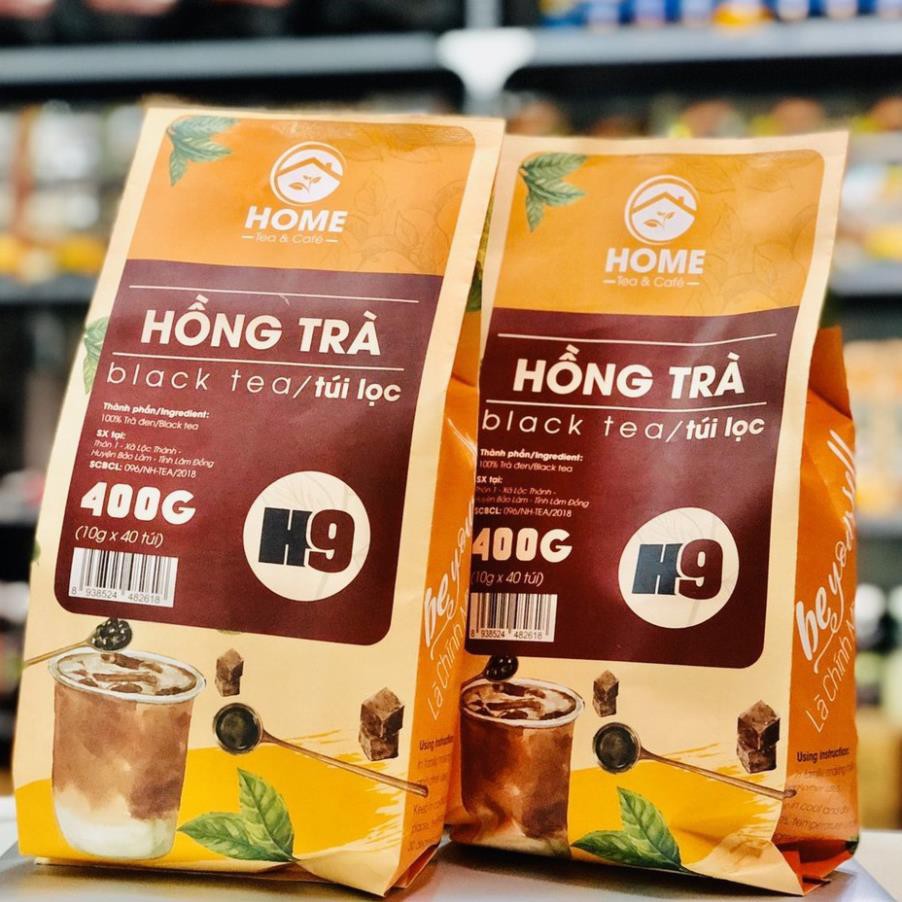 Hồng Trà Túi Lọc Home Mix 400g (40 túi x 10gr) - Trà đen, hồng trà sữa, hồng trà nấu trà sữa ngon hơn tân nam bắc delite