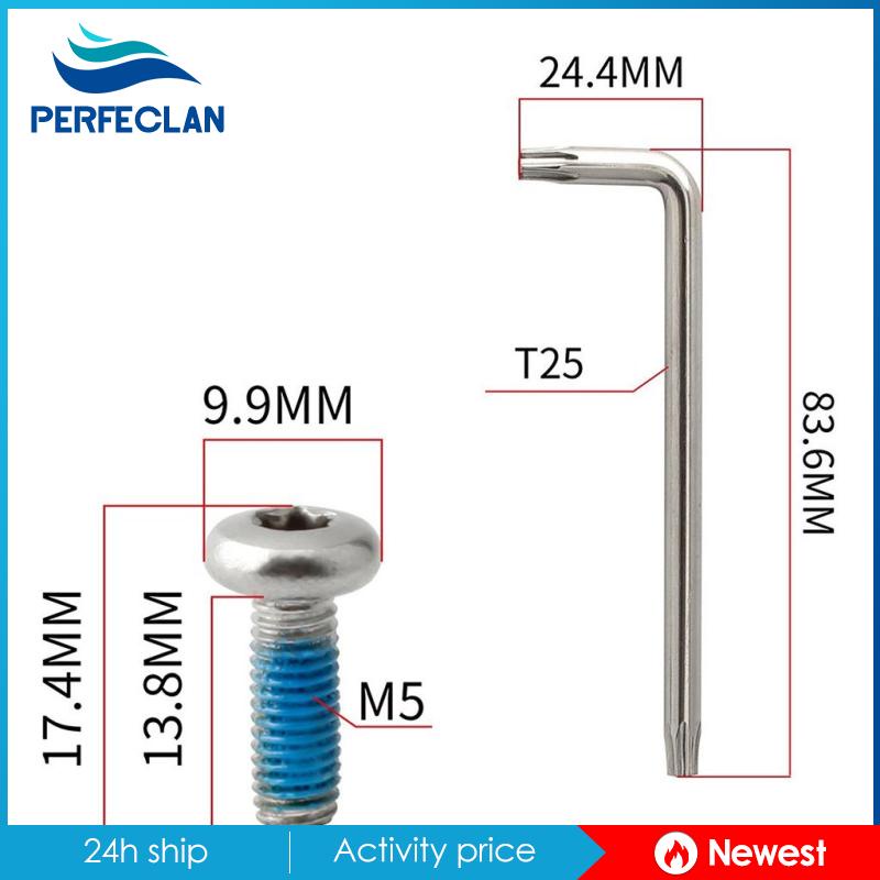 Bộ Bu Lông Đĩa Phanh Xe Đạp RotorTorx M5 x10 T25