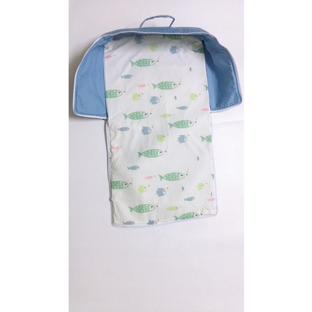 Đệm nôi chống trào cho bé quà bỉm moony ( màu xanh nhạt)