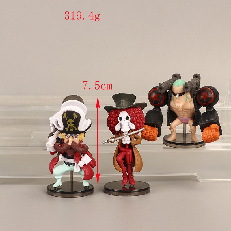 Combo Bộ 9 Mô Hình One Piece - Team Luffy đủ 09 nhân vật (có hộp)