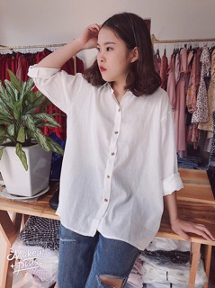 ÁO SƠMI TRẮNG FORM RỘNG