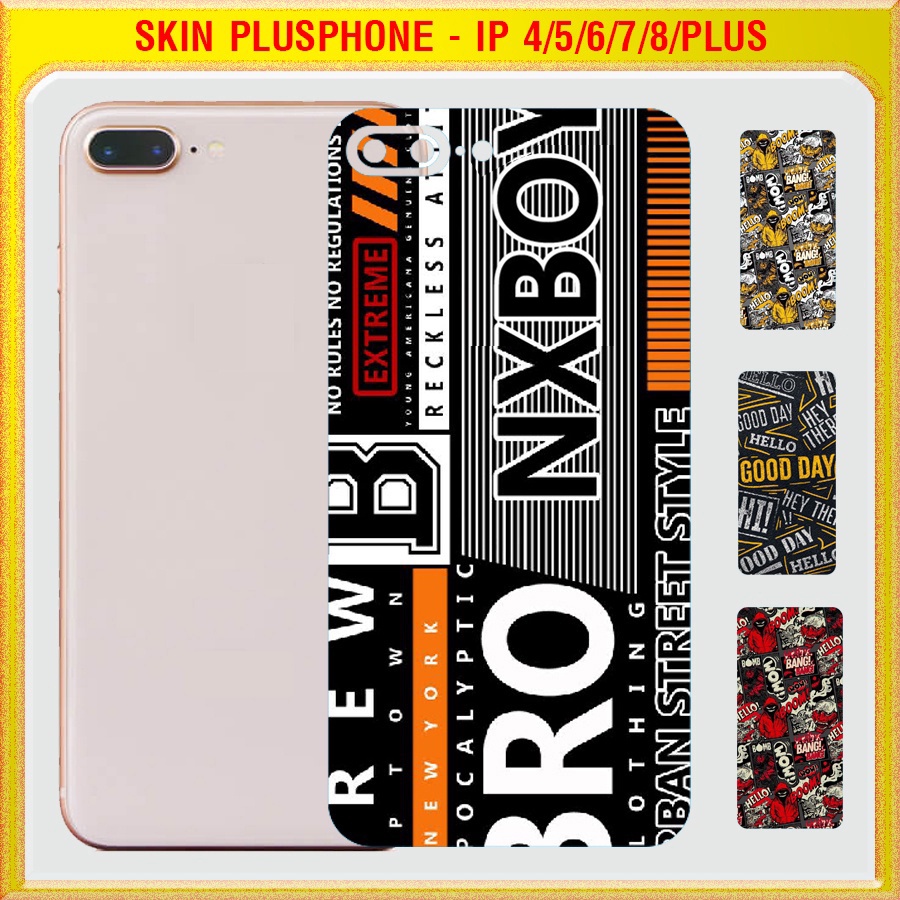 Dán Skin mặt sau cho iPhone 4, 4s, 5, 5c, 5s, 5 SE, 6, 6s, 6 Plus, 7, 7 Plus, 8, 8 Plus nhiều mẫu hot, độc lạ