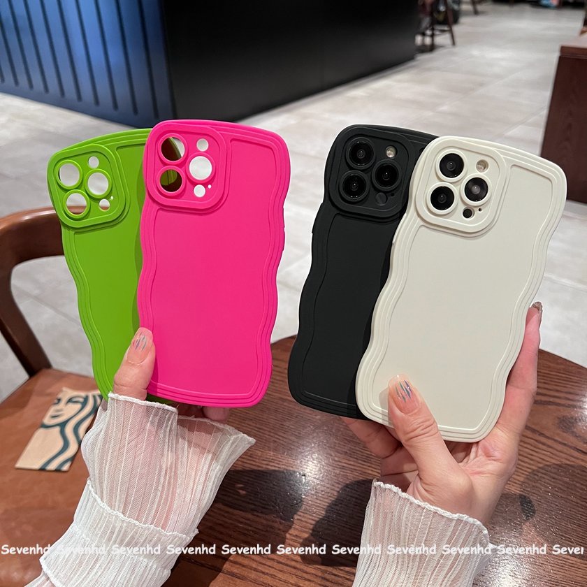 Ốp Điện Thoại Mềm Họa Tiết Hoa Hồng / Xanh Lá Đơn Giản Thời Trang Cho iPhone 14 13 12 11 Pro Max Xs Max Xr X 7 8 6 6s +