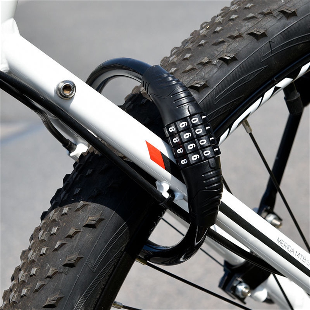 Ổ khóa xe đạp 4 chữ số bằng kim loại siêu bền cao cấp tiện dụng