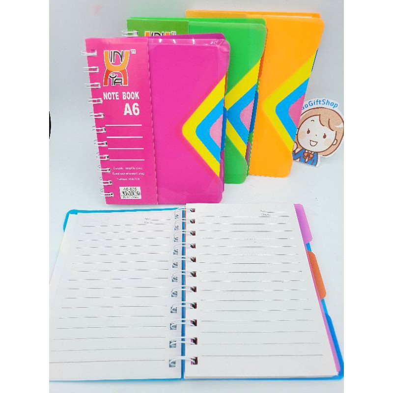 A6 _ 805 Notebook Wire Edge Size A6 Có 1 Bookmark.