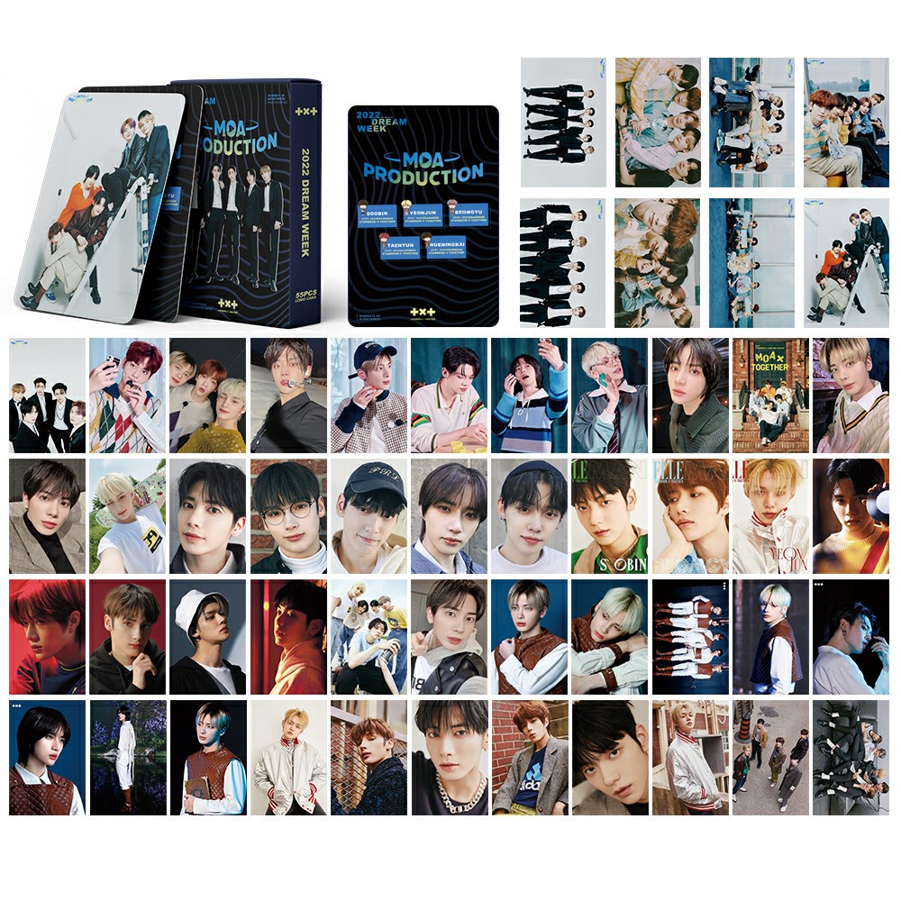 TXT 2022 DREAM WEEK MOA PRODUCTION Photocard Album TXT FREEZE Lomo Card 54Pcs/Box