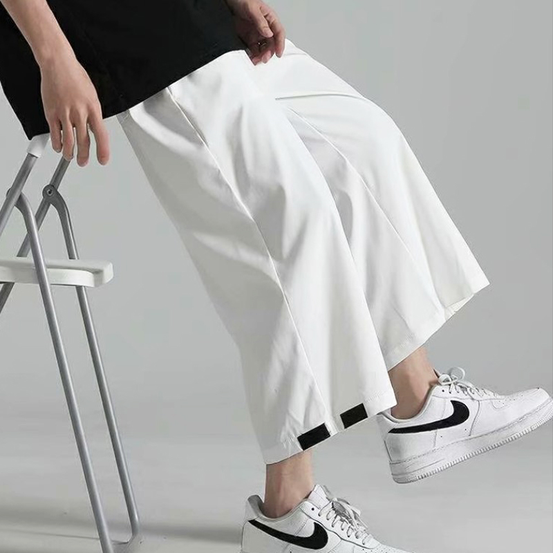 quần ống rộng Màu Trơn Thoáng Khí Thời Trang Cho Nam