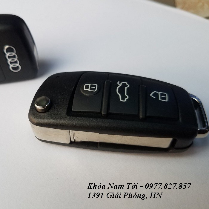 Vỏ chìa khóa xe ô tô Audi dạng gập, dành cho xe đời cũ