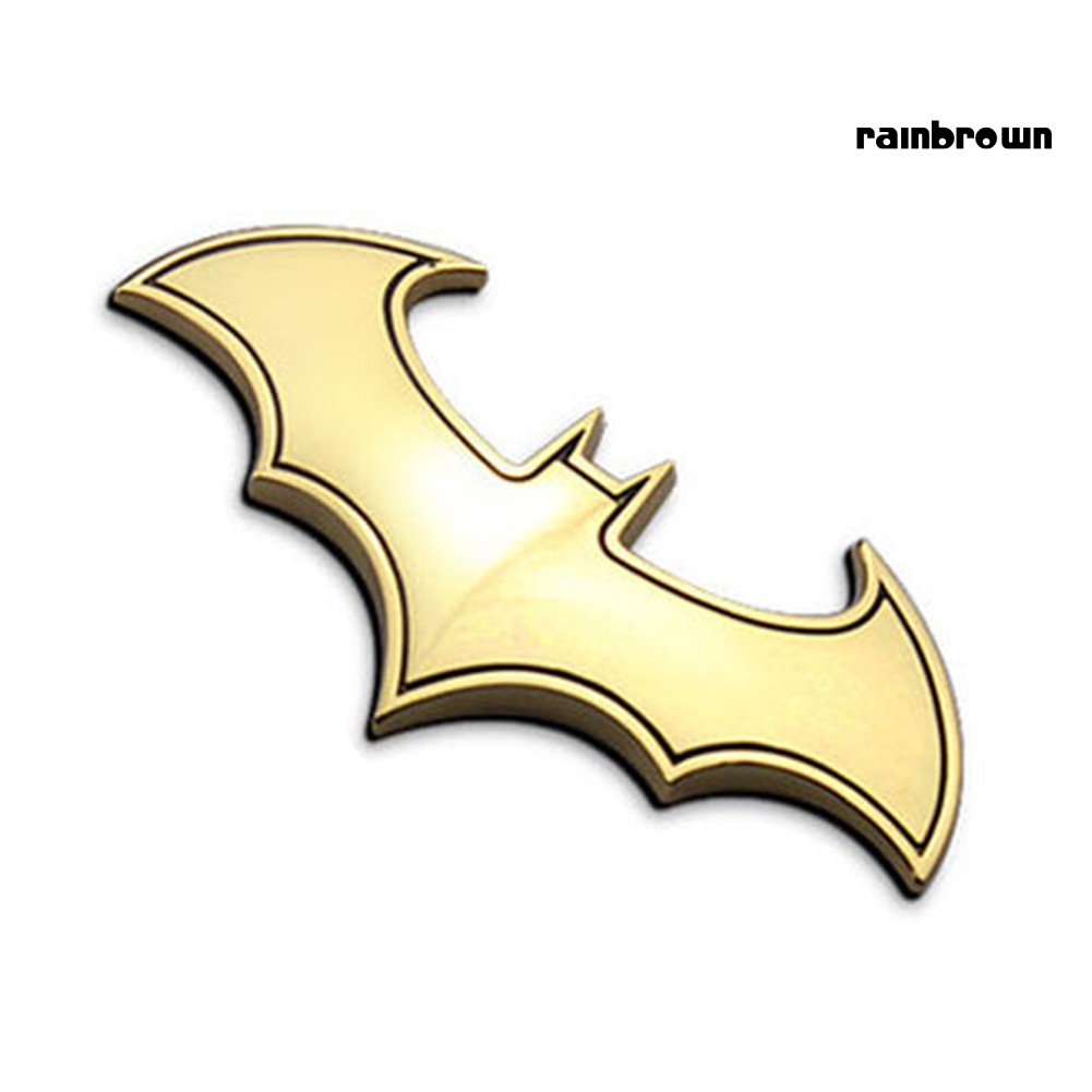 Sticker kim loại hình chim dơi 3D trang trí xe hơi / xe tải độc đáo
